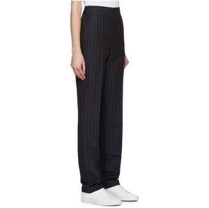 Jacquemus Valerie Pants Blue Pinstripe Size 36